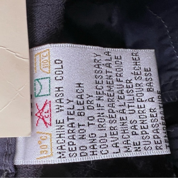 Cotton Ginny Navy Blue Pinstripe Cotton Trouser Pants Size 9 - Picture 10 of 10